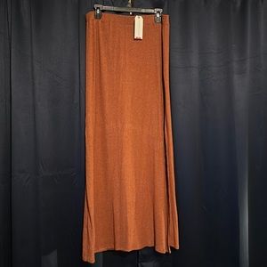 Orange Knit Earth Bound Skirt XXL